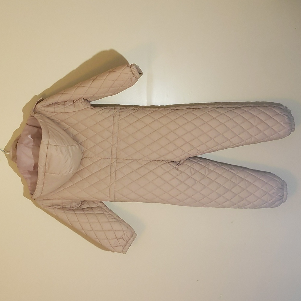 Sela| Tan Unisex Onesie Snowsuit buttoned and zippered with zippered pockets - Picture 2 of 13